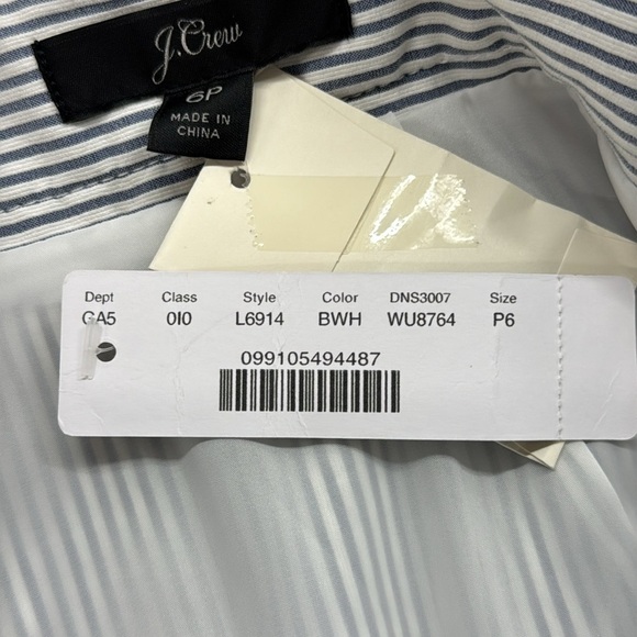 J. Crew NWT Seersucker Button-front
Mini Skirt Size 6P - Picture 8 of 11